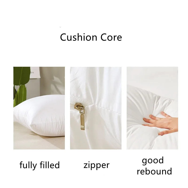 1pc Cushion Core Milled Cloth Throw Pillows Slow Rebound Square Polyester Pillow Cores White 45x45cm Home Decor Cushion insert