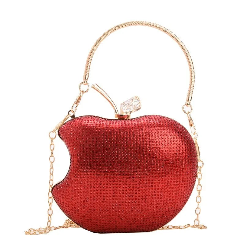 Women's Crystal Evening Bag Female Red Gold Silver Clutch Bags Wedding Diamond Beaded Bag Rhinestone Party Bags Women's Handbags