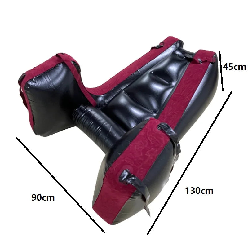 Love Seat Pillow For Positions Inflatable Seats Pillow For Couple Pvc Furniture Inflatable Portable Fun Exotic Red Sofa Bed