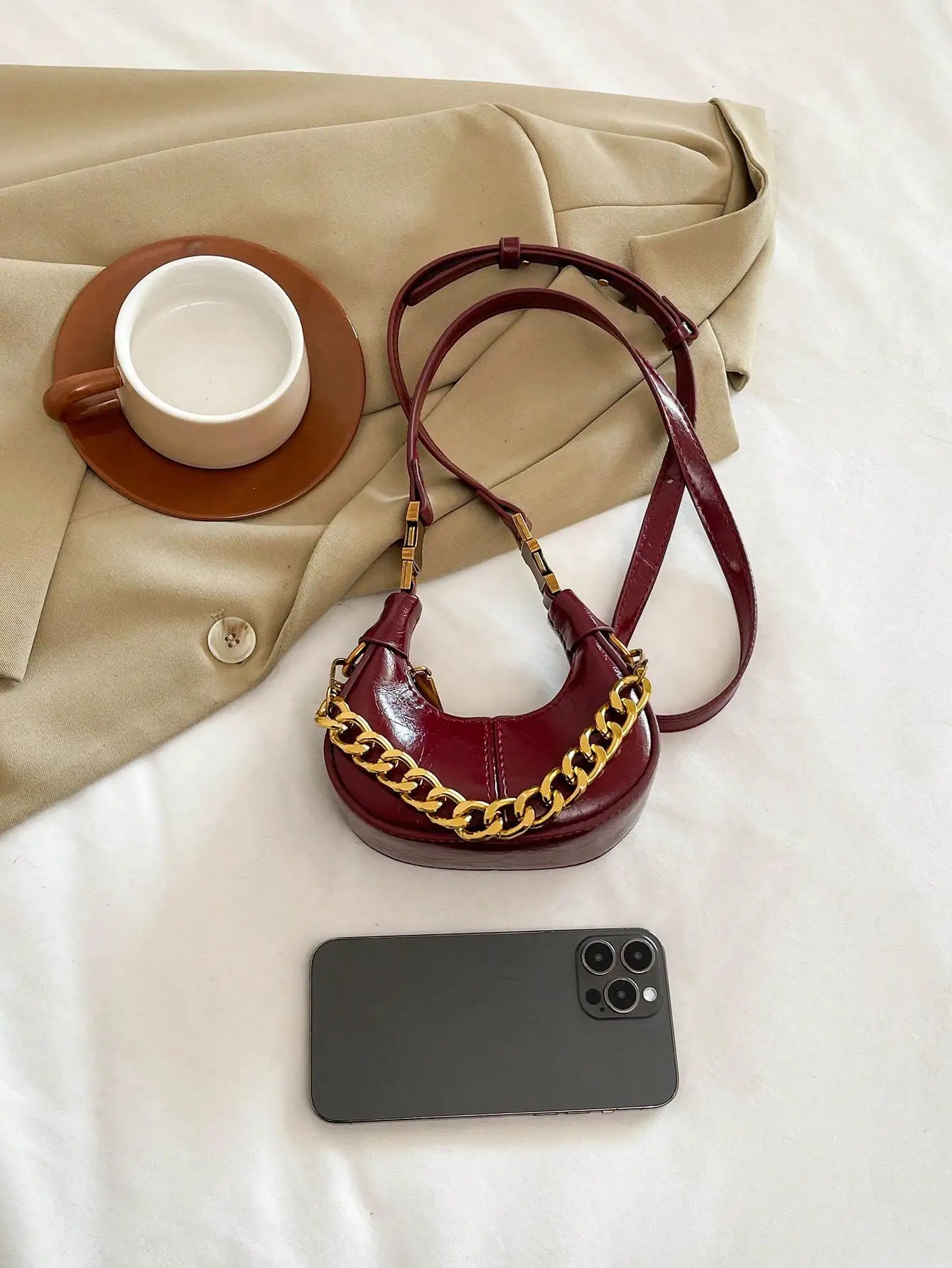 Fashionable Small Handbag, Minimalist Stylish Texture Elegant Style Shoulder Bag, New Casual Top Handle Bag For Women