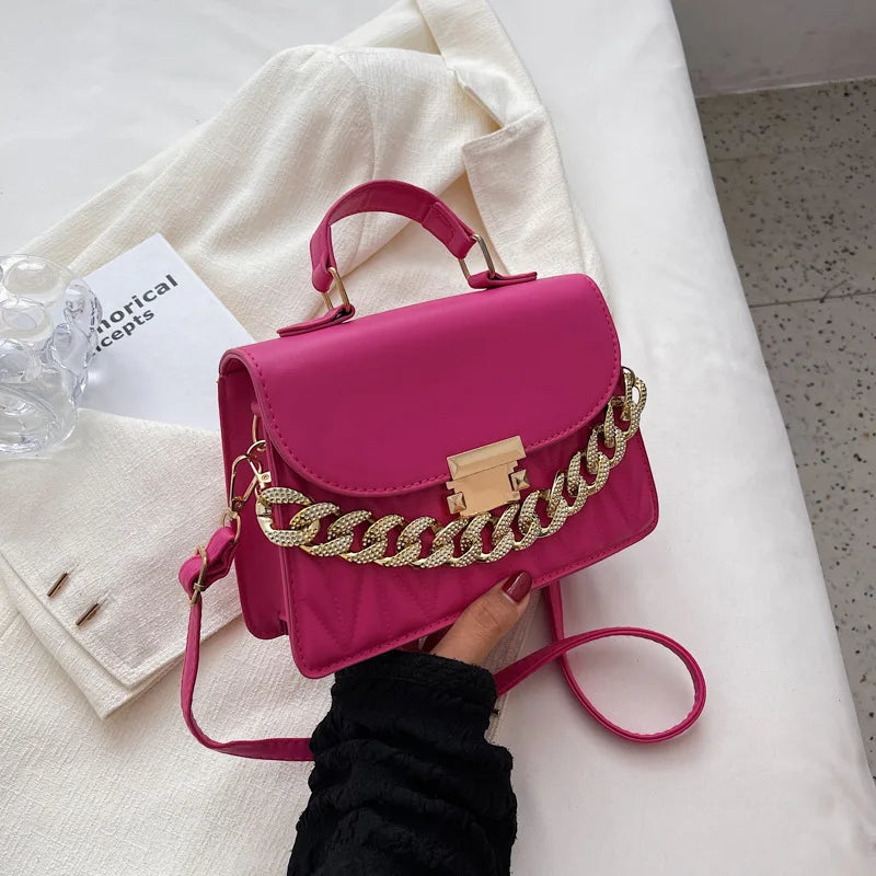 2024 New Designer Shoulder Bag Fashion Chain Crossbody Bags For Women Brand Ladies Handbags And Purses