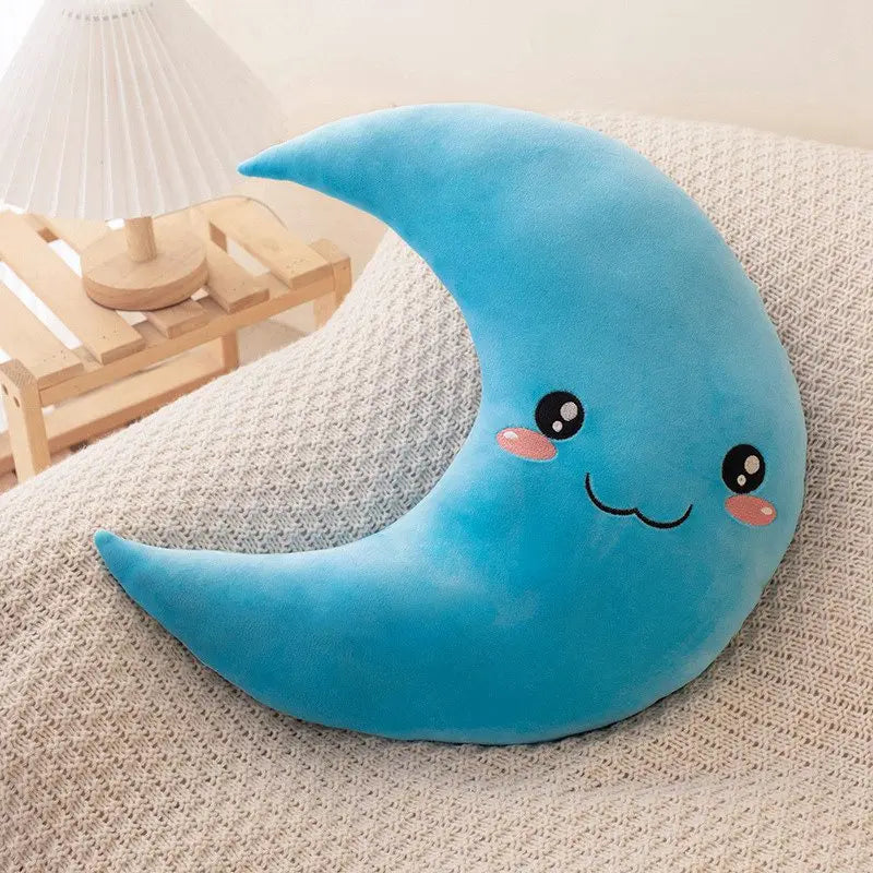 25cm New Sky Style Funny Moon Soft Plush Toy Baby Cute Throw Pillow Comfort Dolls Home Decor Xmas Gift Kids