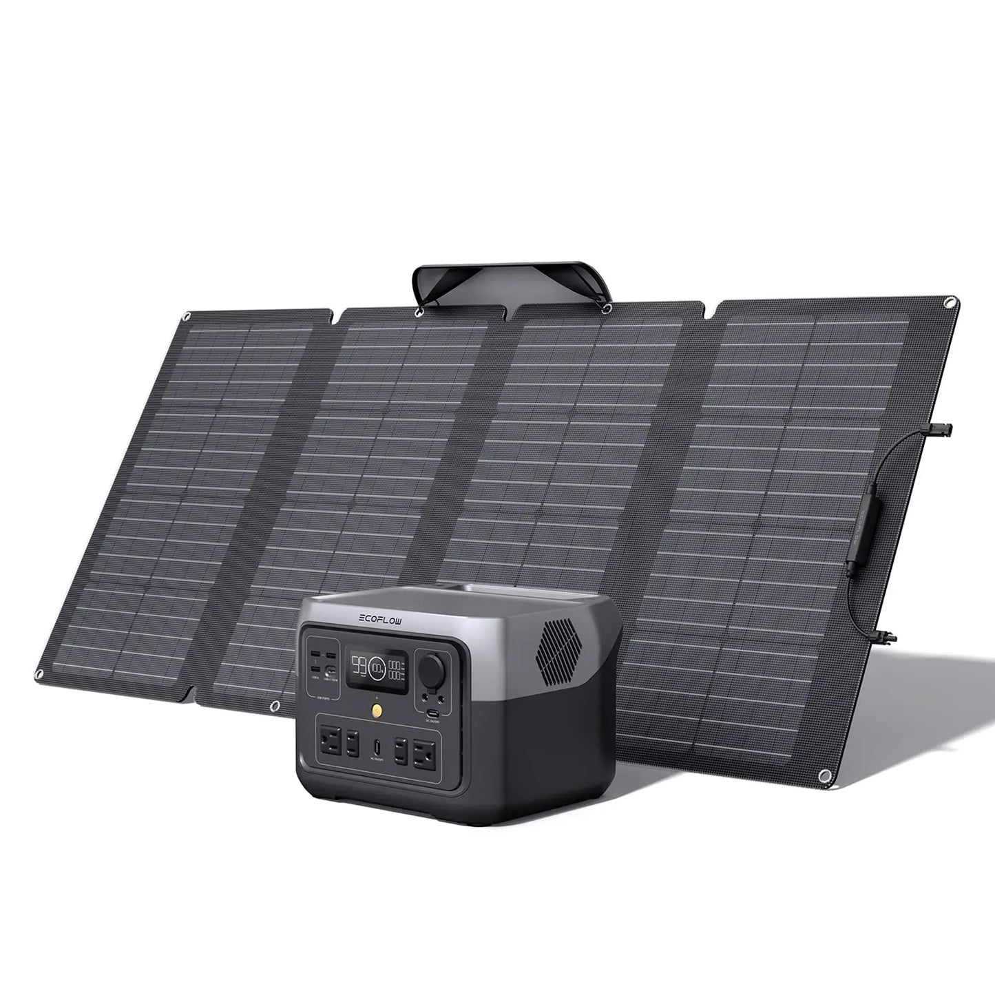ECOFLOW Portable Power Station RIVER 2 Max, 499Wh/512Wh LiFePO4 Battery/ 1 Hour Fast Charging, Up To 1000W Output