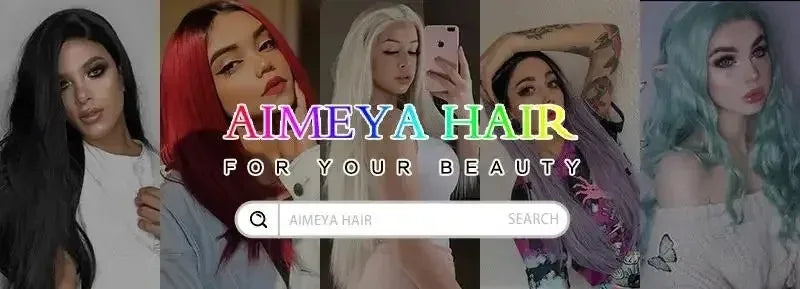 AIMEYA Dark Purple Wig Long Silky Straight Synthetic Lace Front Wig Natural Hairline Daily Wear Cosplay Purple Lace Front Wig