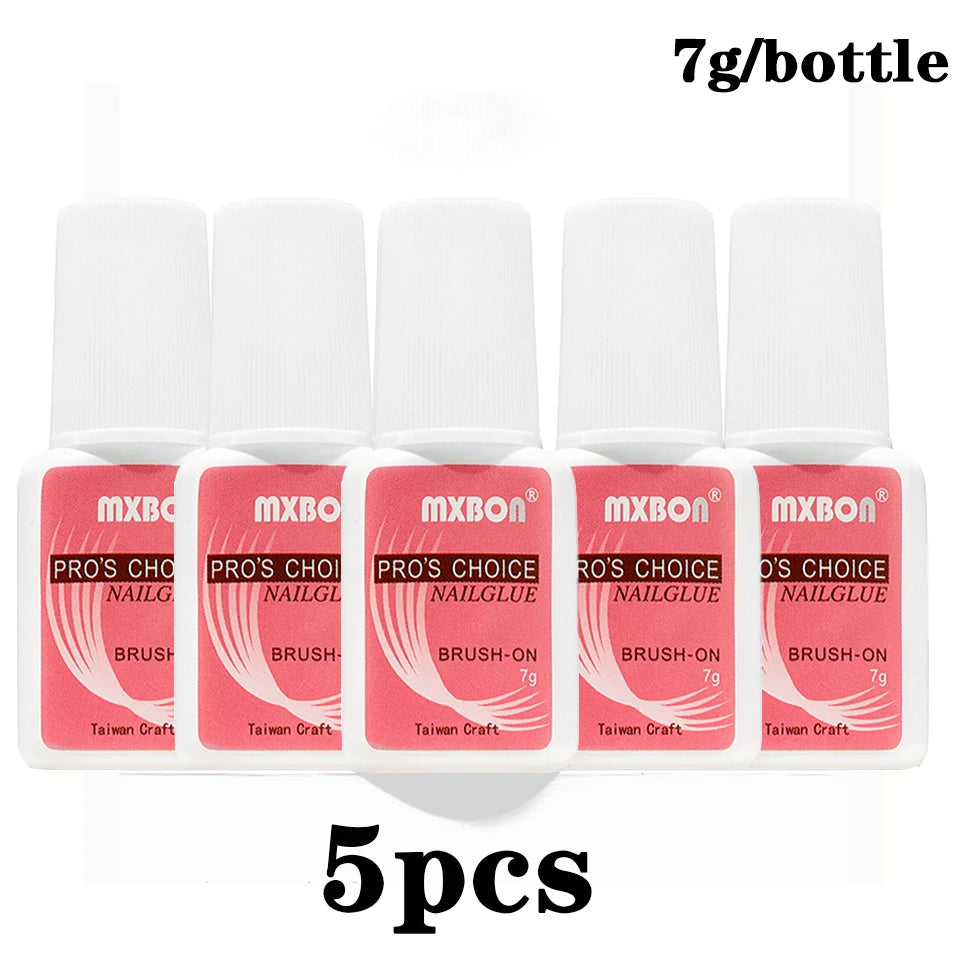 1/5/10pcs Super Strong Nail Bond Glue Acrylic Tips & Rhinestone Professional Nail Glue 2g/3g/7g/10g Fast Dry Long Lasting Glue