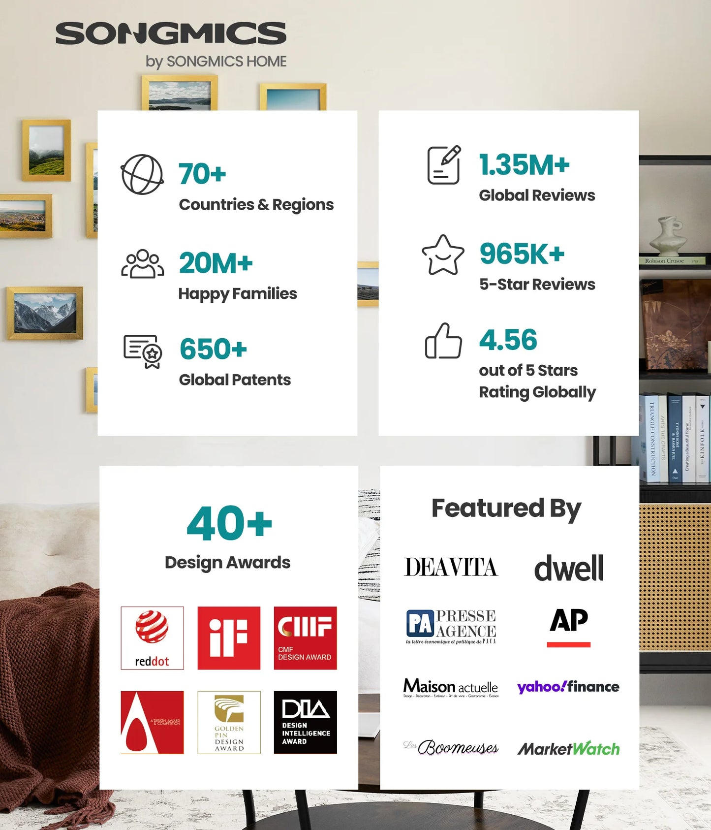 SONGMICS Kitchen Trash Can, 10.5-Gallon (40L) Garbage Can with Lid and Wide Foot Pedal, Soft Close and Stays Open