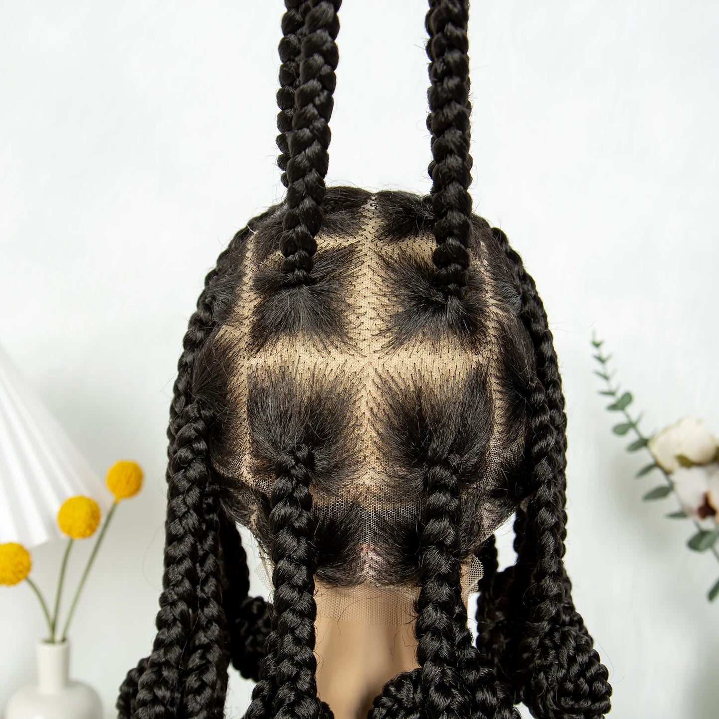 Kima Koroba Braided Wigs Full Lace knotless Jumbo Box Braided Wigs for Africa Women