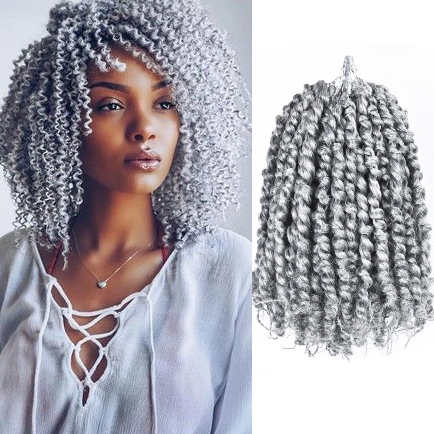 Pre-twisted Passion Twist Crochet Hair for Black Women Crochet Braids Pre-looped Synthetic Braiding Hair Extensions