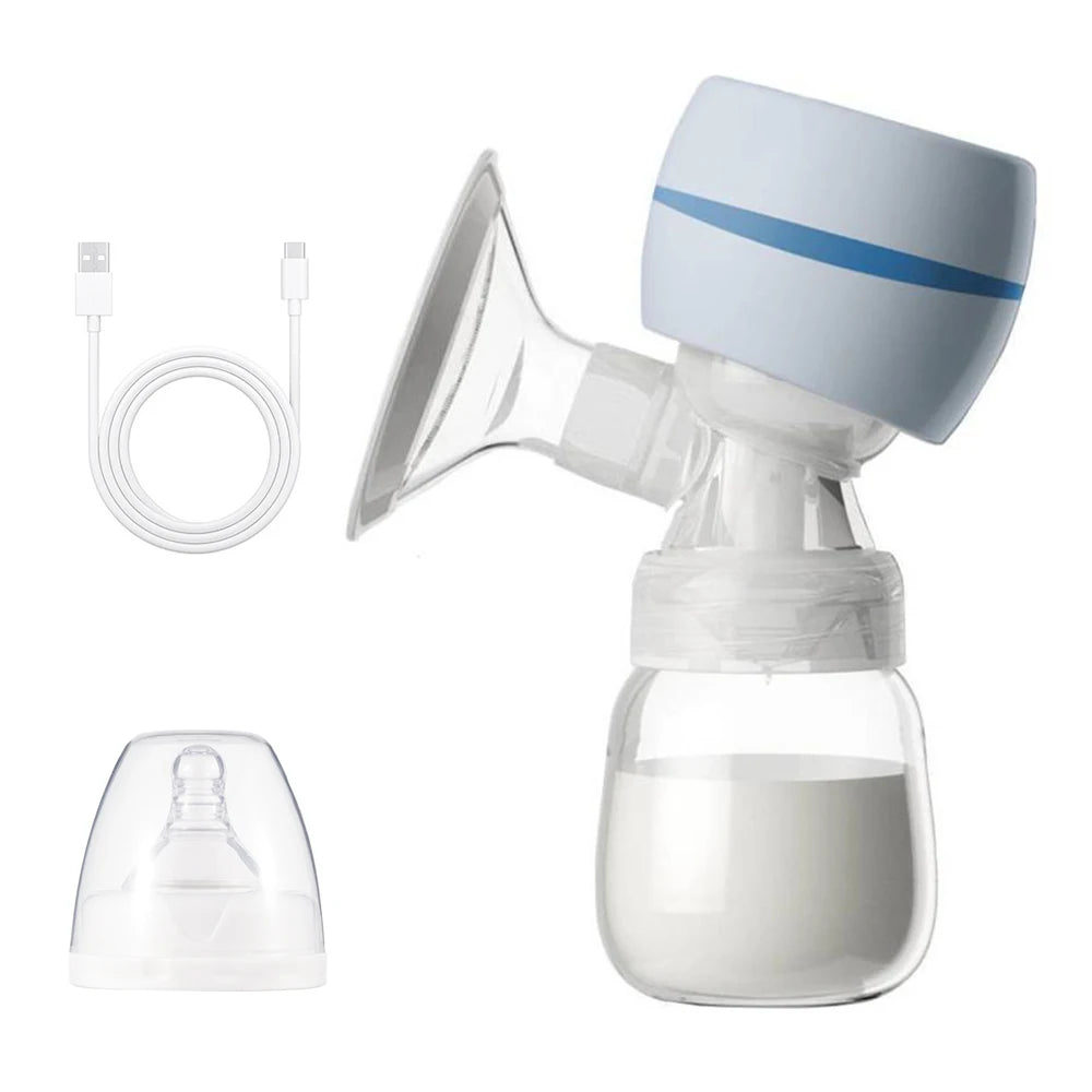 Electric Breast Pump Breast Pump with LED Screen Milk Puller for Breastfeeding Low Noise with 180ml Milk Bottle BPA-free