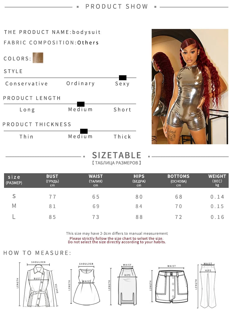 Weird Puss Silky Sexy Playsuit Women Backless Coquette Sleeveless Summer Hipster Shiny Skinny Fit Stretch Activity Club Romper