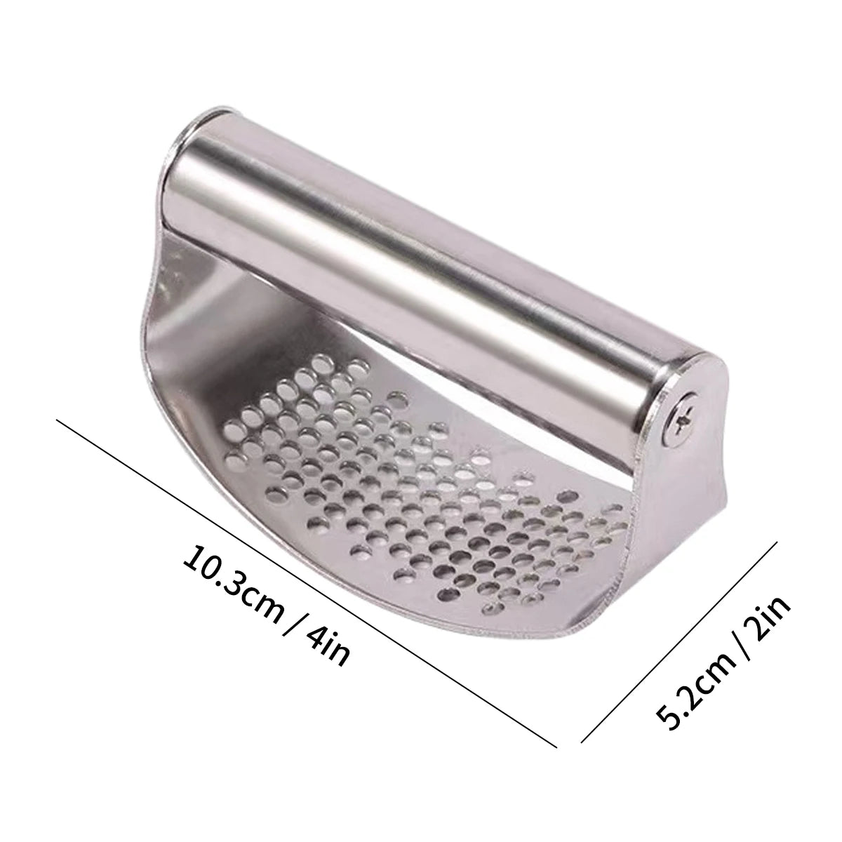 WORTHBUY Manual Stainless Steel Garlic Press, Garlic Chopped Ginger Crusher For Fruit Vegetable Tools Kitchen Accessories