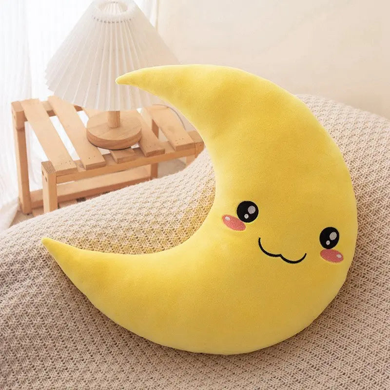25cm New Sky Style Funny Moon Soft Plush Toy Baby Cute Throw Pillow Comfort Dolls Home Decor Xmas Gift Kids