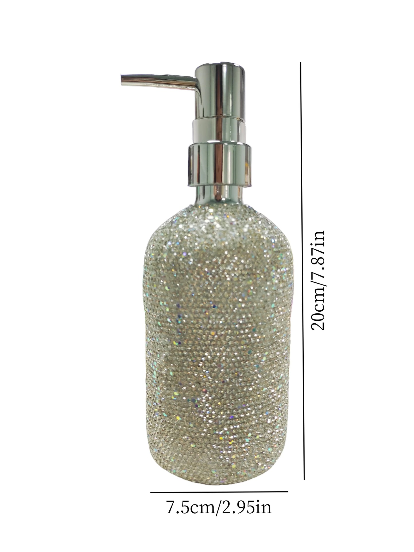 500ml plastic dispenser empty bottle diamond-encrusted Hotel Bathroom Conditioner Shampoo Body wash press lotion bottle