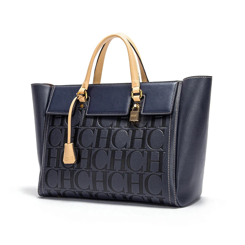 CHCH Fashion Retro Print Bucket Bag Travel Party Banquet Shoulder Bag Luxury Classic 2024 Winter Women's Large Capacity Handbag