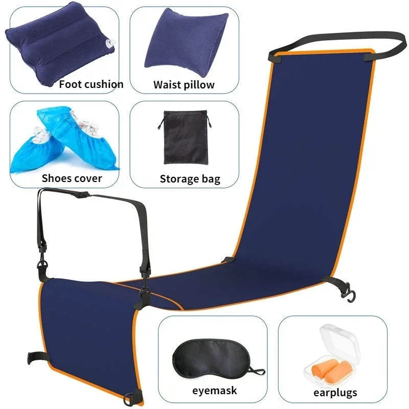 Car Travel Bed Childen And Adults All Can Use Sit On A Long Distance Plane To Sleep Foot Bike Baby Travel Hammock Accessories