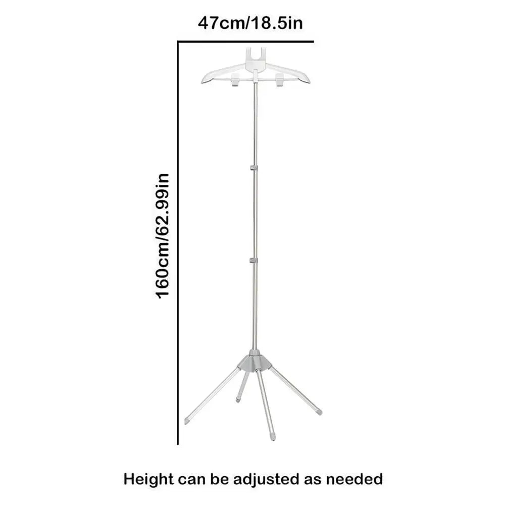 Display Stand Clothes Hanger Garment Foldable Tripod Steamer Rack Cloths Iron Hanging Stand Clothing Drying Rack Steamer Bracket