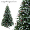 120 - 300cm Christmas Tree Encrypted PVC Pine Needles Glued White Pine Cones Christmas Tree for Christmas Decoration Ornament - MAGUSTA BEAUTY