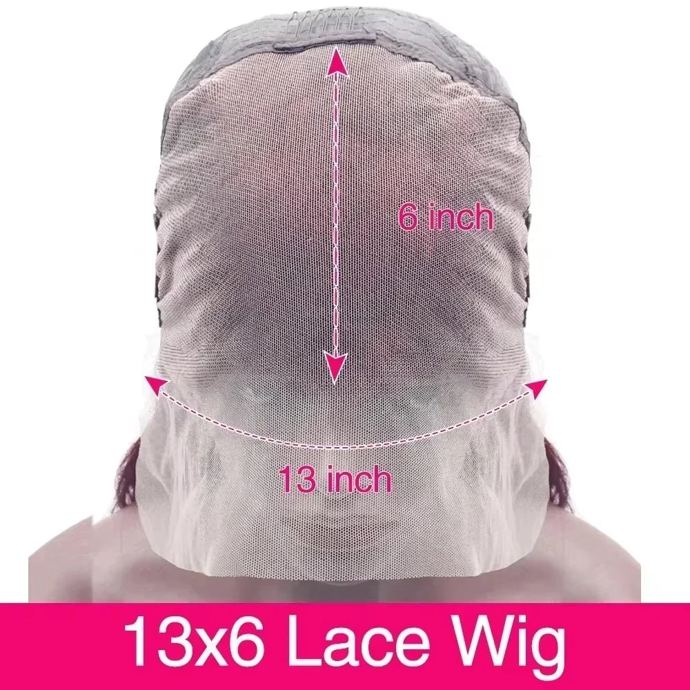 13x6 HD Lace Frontal 220 Density 99J Burgundy Body Wave Human Hair Wig 13x4 Lace Front Brazilian PrePlucked Wigs For Black Women - MAGUSTA BEAUTY