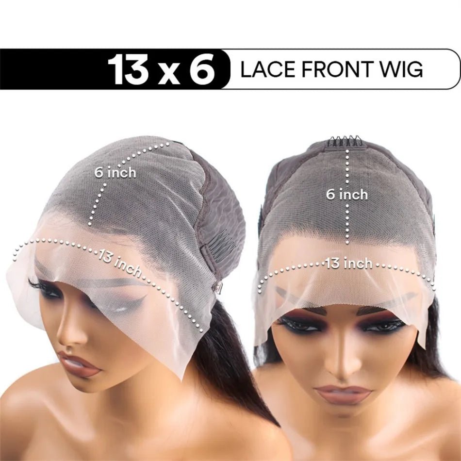 13X6 Hd Lace Frontal Wig Chocolate Brown Human Hair Wigs Body Wave Lace Front Wigs Pre Plucked Brazilian For Black Women 30 Inch - MAGUSTA BEAUTY