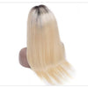 13x6 Lace Frontal Wig Brazilian Straight Human Hair Wig 2 Tone Dark Root 1B 613 Ombre Blonde Lace Front Wigs For Black Women 40" - MAGUSTA BEAUTY