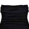Black Off-shoulder Strapless Backless High Split Maxi Dress For Women Sleeveless Bodycon Club Party Evening Long Dress Clothes