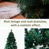 180/210/240cm Pop Up Pre - Lit Christmas Tree,Artificial Pine Needle & PVC Mixed Tree with Iron Base,Easy Setup Holiday Decoration - MAGUSTA BEAUTY