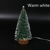 1pc LED Light Mini Artificial Christmas Trees Decorations Festival Tabletop Miniature Snow Frost Xmas Tree Decor 4Sizes - MAGUSTA BEAUTY