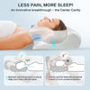1pc Memory Foam Cervical Pillow, 2 in 1 Ergonomic Contour Orthopedic Pillow for Neck Pain, Contoured Support Pillows,Neck Pillow - MAGUSTA BEAUTY