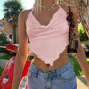 2023 Women's Summer Crop Tops Sexy Hollow Tank Tops Brown Bras Seamless Underwear Slim Sleeveless Tube Tops Y2K Club Party Camis - MAGUSTA BEAUTY