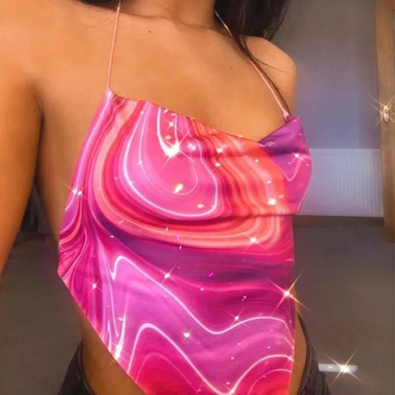 2023 Women's Summer Crop Tops Sexy Hollow Tank Tops Brown Bras Seamless Underwear Slim Sleeveless Tube Tops Y2K Club Party Camis - MAGUSTA BEAUTY