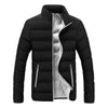 2024 Black New Men's Warm Jacket Cotton Padded Jacket Casual Sports Autumn Winter Men Standing Collar Warm Thick Parker Coat Jac - MAGUSTA BEAUTY