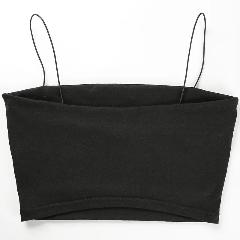 2025 New Fashion Hot Sexy Women Summer Sexy Casual Sleeveless Cut - Out Short Tee Shirt Crop Top Vest Strap Tank Top Blouse - MAGUSTA BEAUTY