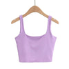 2025 Summer Women Sexy Sleeveless Tops Fashion Short Square Collar Tank Tops 6 Colors - MAGUSTA BEAUTY