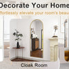21x64 inch Arched Full Length Mirror-Aluminum Alloy Frame High Definition-Full Body Mirror for Bedroom or Living Room