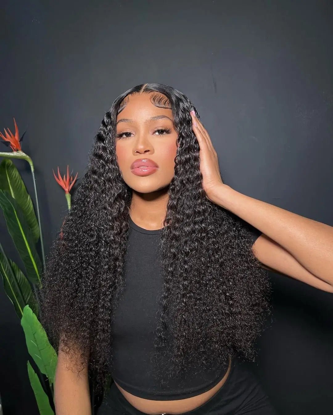 40 50 Inch HD 13x6 Deep Wave Lace Frontal Wigs Brazilian 13x4 Water Wave Curly Lace Front Human Hair Wigs For Women 300 Density - MAGUSTA BEAUTY