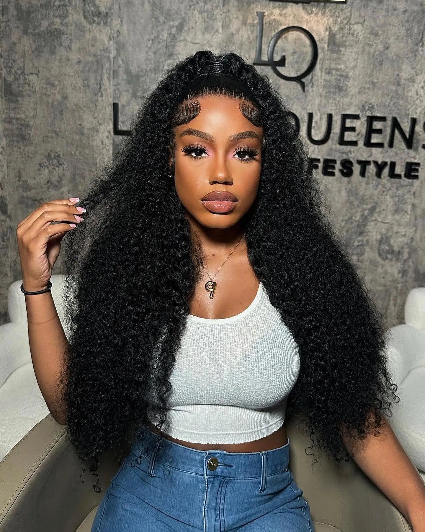 40 50 Inch HD 13x6 Deep Wave Lace Frontal Wigs Brazilian 13x4 Water Wave Curly Lace Front Human Hair Wigs For Women 300 Density - MAGUSTA BEAUTY