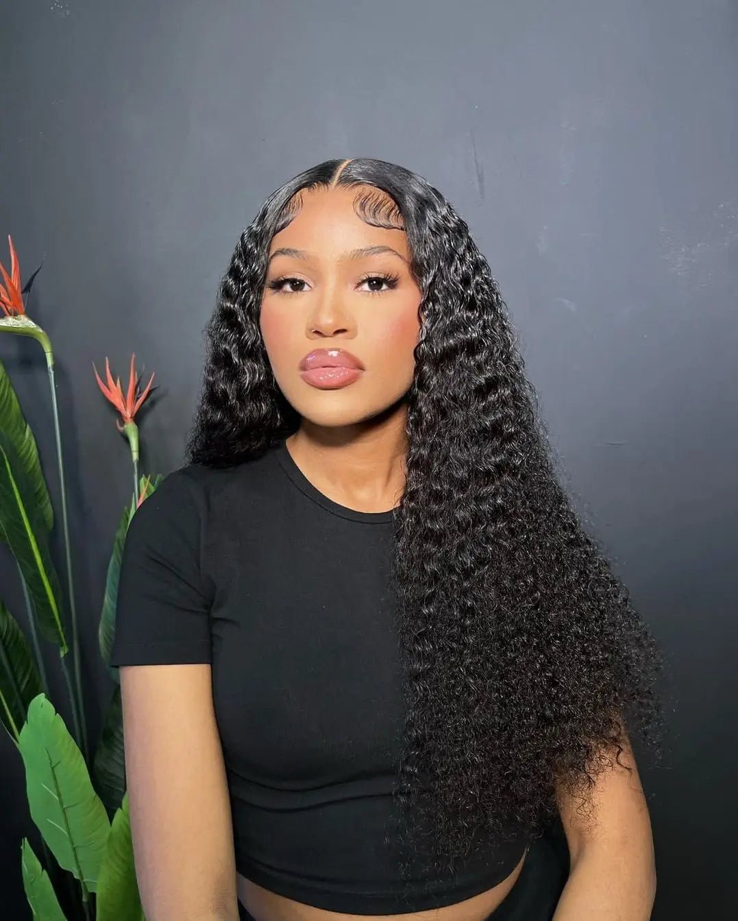 40 50 Inch HD 13x6 Deep Wave Lace Frontal Wigs Brazilian 13x4 Water Wave Curly Lace Front Human Hair Wigs For Women 300 Density - MAGUSTA BEAUTY