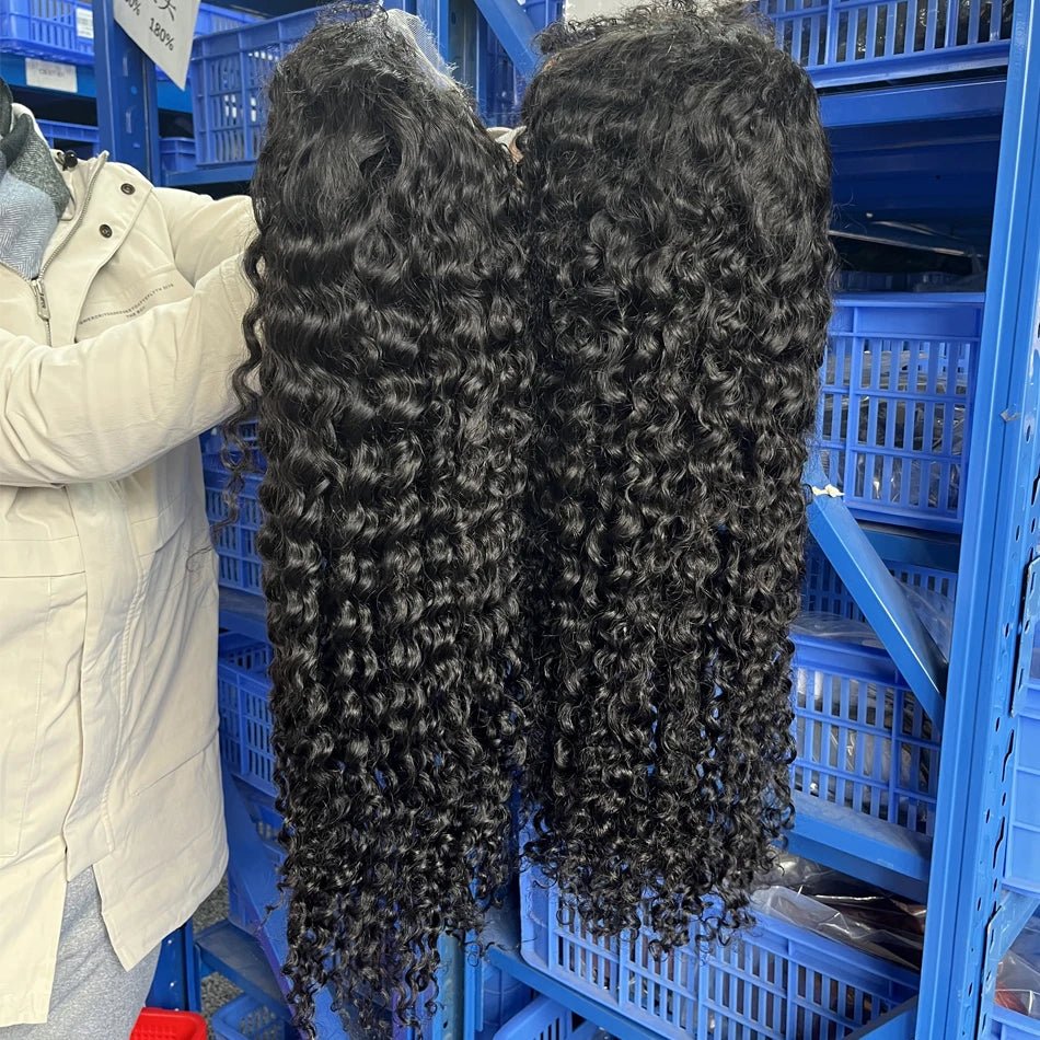 40 50 Inch Water Wave Curly Lace Front Wigs 13x4 13x6 HD Deep Wave Lace Frontal Wig 7x5 Glueless Human Hair Wigs For Women 300% - MAGUSTA BEAUTY