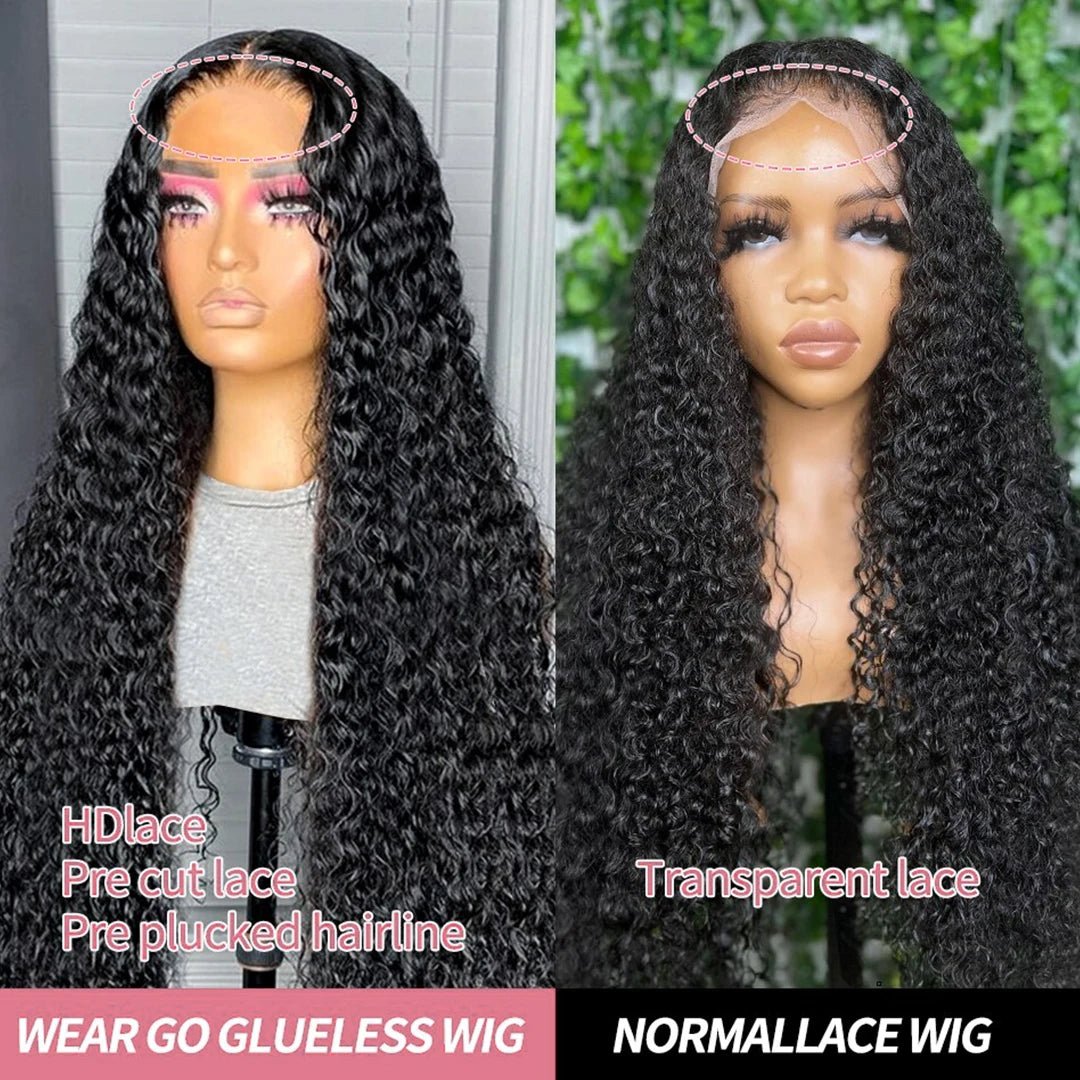 40 50 Inch Water Wave Curly Lace Front Wigs 13x4 13x6 HD Deep Wave Lace Frontal Wig 7x5 Glueless Human Hair Wigs For Women 300% - MAGUSTA BEAUTY
