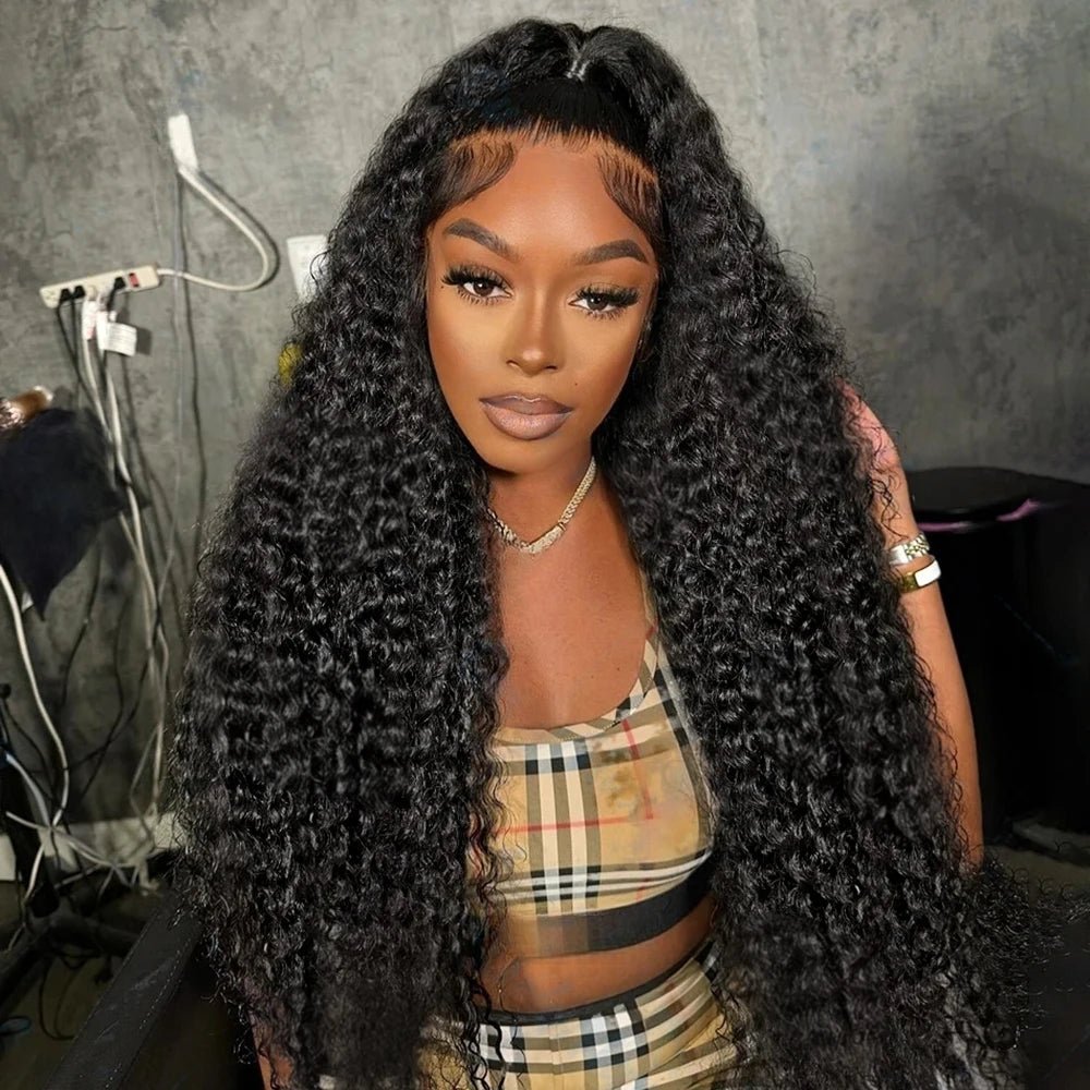 40 50 Inch Water Wave Curly Lace Front Wigs 13x4 13x6 HD Deep Wave Lace Frontal Wig 7x5 Glueless Human Hair Wigs For Women 300% - MAGUSTA BEAUTY