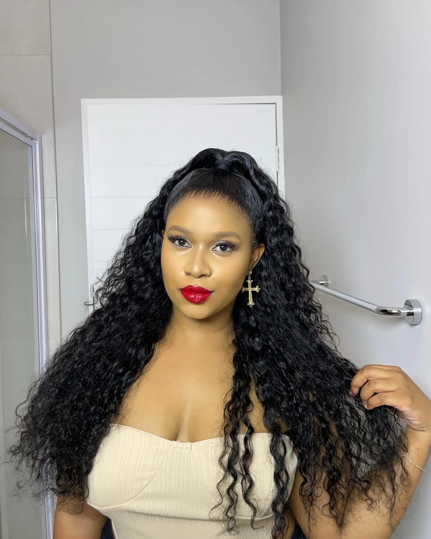 40 50 Inch Water Wave Curly Lace Front Wigs 13x4 13x6 HD Deep Wave Lace Frontal Wig 7x5 Glueless Human Hair Wigs For Women 300% - MAGUSTA BEAUTY