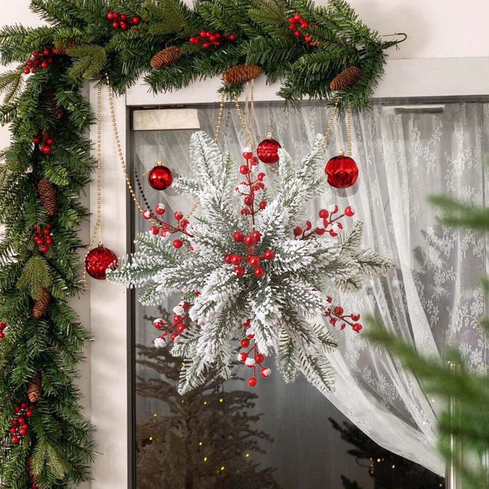 4/12/20Pcs Artificial Pine Needles Berry Set Vine Garland Accessories Christmas Tree Decoration Ornament for Home Decor New Year - MAGUSTA BEAUTY