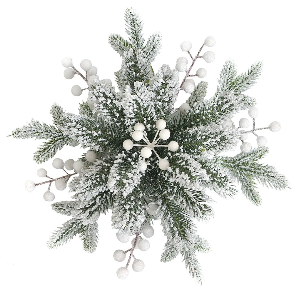4/12/20Pcs Artificial Pine Needles Berry Set Vine Garland Accessories Christmas Tree Decoration Ornament for Home Decor New Year - MAGUSTA BEAUTY