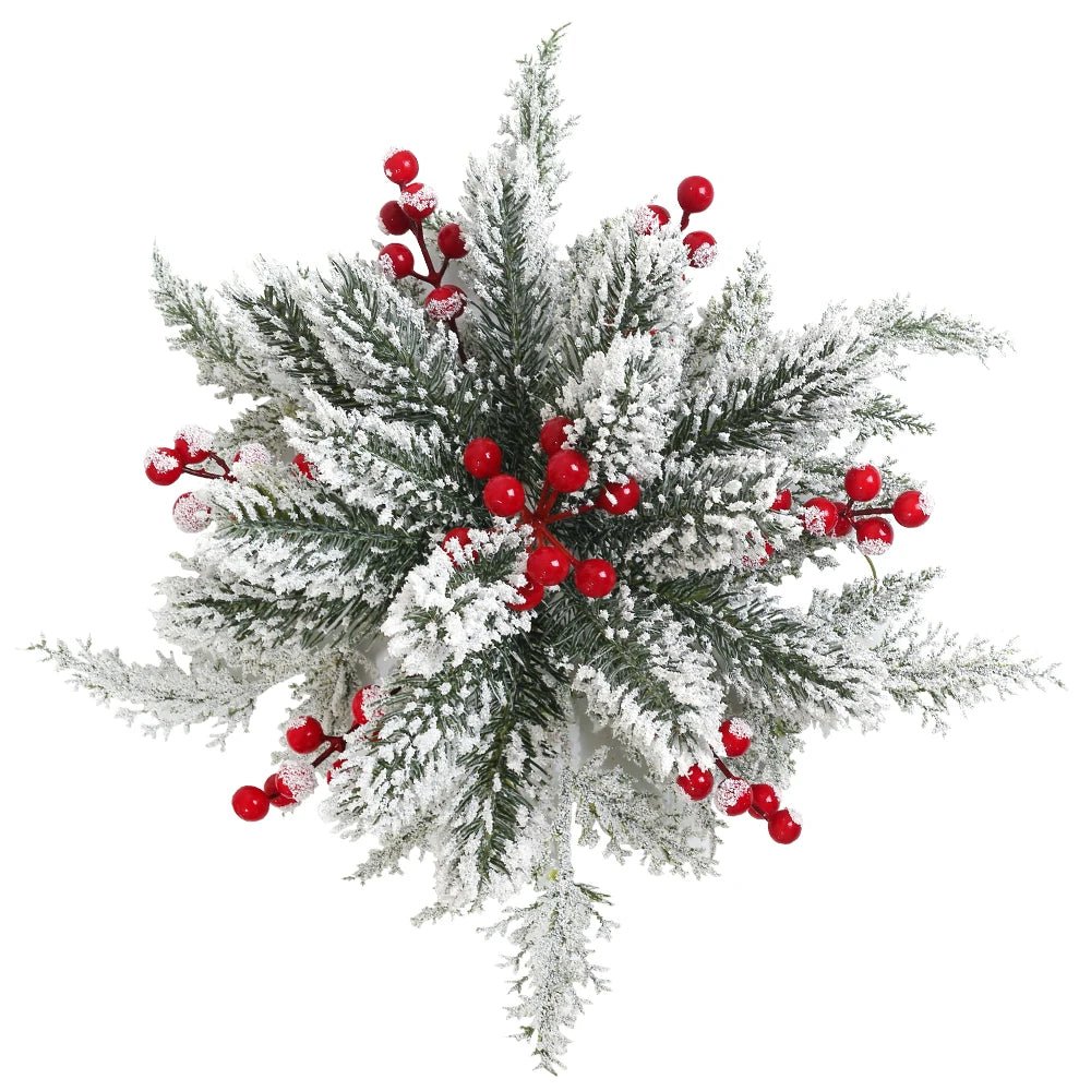 4/12/20Pcs Artificial Pine Needles Berry Set Vine Garland Accessories Christmas Tree Decoration Ornament for Home Decor New Year - MAGUSTA BEAUTY