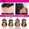 500 Density 13×6/360 HD Lace Front Wig Kinky Straight Glueless Lace Frontal Wig Human Hair Ready To Go Preplucked Hair For Women - MAGUSTA BEAUTY