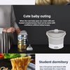 Foldable Electric Cooker 220V Mini Multifunction Hot Pot Food Steamer Cooking Machine for Dormitory Noodle Cooker for Travel