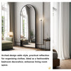 64"x21" Full Length Mirror Arched Full Mirror Free Standing Leaning Mirror Wall-Mounted Mirror Aluminum Frame Modern Mirrors