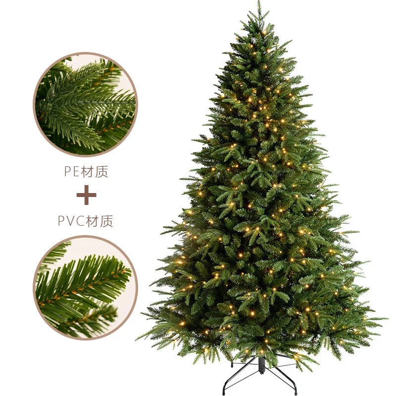 6FT Artificial Christmas Tree Green Christmas Tree Home Christmas Atmosphere Decoration Supplie - MAGUSTA BEAUTY