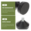 2 Pcs Adjustable Bed Frame Furniture Fall Preventer Stoppers Anti-shake Tool Holder 4.2X4CM Headboard Wall Black Plastic