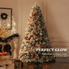 8 - foot Tall Christmas Tree , Spray White on the head With Haw and Pine Nut, for Holiday Decoration - MAGUSTA BEAUTY